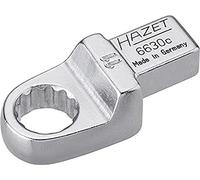 Hazet 6630C-11 Attache mâle polygonale carré femelle 9 x 12 mm/profil traction à 12 pans extérieurs Taille 11 longueur 42,8 mm