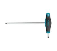 Hazet 829KK-6 Tournevis coudé (lame courte et longue pour insert flexible, profil hexagonal, taille 6 mm) Bleu foncé