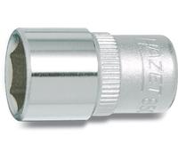 Hazet 850-9 Douille carré creux 6,3 mm/profil traction à 6 pans extérieurs Taille 9 longueur 25 mm