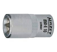 Hazet 850-E8 Douille carré creux 6,3 mm torx extérieur Taille E 8 longueur 25 mm