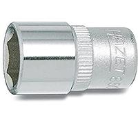 HAZET Douille à 6 pans 850A-7/16 – Carré creux 6,3 mm (1/4 pouce) Taille 7/16, Longueur 25 mm