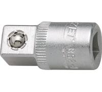 HAZET Adaptateur de douille 858-1 – carré creux 6,3 mm (1/4") vers carré massif 10 mm, 26,5 mm