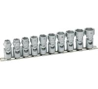 Hazet 880G/10H Jeu de douilles à 6 pans à cardan/carré creux 10 mm/profil traction à 6 pans extérieurs longueur 240 mm/nombre d'outils 10
