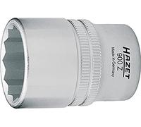 Hazet 900AZ-1.1/4 Douille carré creux 12,5 mm/profil traction à 12 pans extérieurs Taille 1,1/4 longueur 50 mm