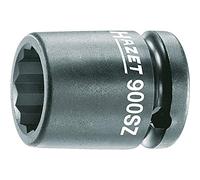 Hazet 900SZ-12 Douille à chocs/carré creux 12,5 mm/profil traction à 12 pans extérieurs Taille 12 longueur 38 mm