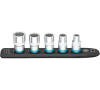 HAZET 900Z-SR/5 SmartRail ∙ Connecteur de câble en plastique flexible ∙ Carré creux 1/2 pouce (12,5 mm) ∙ Profil de traction extérieur à double hexagone ∙ 10 ∙ 13 ∙ 17 ∙ 19 ∙ 22 ∙ Nombre d'outils : 5