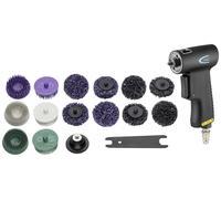 Hazet 9033-11/17 Jeu de brosses à poncer à air comprimé