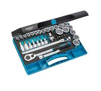 HAZET Jeu de clés à douilles 954N ∙ Carré creux 12,5 mm (1/2 pouce) ∙ Profil Traction à 6 pans extérieurs, Profil Pozidriv PZ, Profil Phillips PH, Profil à 6 pans intérieurs, Profil TX intérieur ∙ Nom