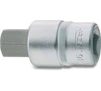 Hazet 986-17 Douille mâle carré creux 12,5 mm/profil à 6 pans intérieurs Taille 17