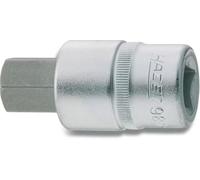 Hazet 986-22 Douille mâle carré creux 12,5 mm/profil à 6 pans intérieurs Taille 22