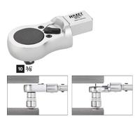 Hazet Attache mâle à cliquet réversible - Carré femelle 14 x 18 mm - Carré massif 10 mm (3/8 pouce) - Longueur totale: 81 mm - 6602-1