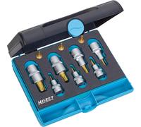 Hazet Bit set 1/4 (6.3 mm), 1/2 (12.5 mm), 3/8 (10 mm) 10-piece 1557/10