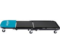HAZET Chaise longue à roulettes 195N-3, charge maximale 150 kg, cadre stable en tube d'acier, surface de couchage et de tête rembourrée, passage facile de la chaise longue au siège
