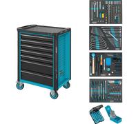 Hazet Chariot à outils 179N-7/220 L785xP518xH1020mm 540kg 7 tiroirs 220 pcs tôle d'acier - 179N-7/220