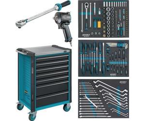 Hazet chariot porte-outils 179NX-7/137 B785xP518xH1020mm 450kg 7 tiroirs 137 pcs.tôle d'acier - 179NX-7/137