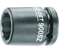 HAZET ouille à chocs 900SZ-17 I 12,5 mm carré d'entraînement, ouverture de clé 17 mm, avec alésage I Douille phosphatée et huilée pour utilisation sur machine'.
