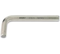 HAZET Clé mâle coudée 2100-015, Ouverture de clé : 1.5 mm - surface : nickelée, sortie : Profil intérieur 6 pans - particulièrement approprié pour les vissages difficiles d'accès