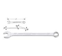Hazet Clé mixte 600N-17, s: 17 mm, 12 pans extérieurs, l: 242.5 mm Traction profile 12-point - 600N-17
