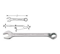Hazet Clé mixte - Profil à 12 pans extérieurs - Taille: 14 - Longueur totale: 170 mm - 603-14