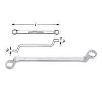 Hazet Clé polygonale double - Profil à 12 pans extérieurs - Taille: 6 x 7 - Longueur totale: 165 mm - 630-6X7