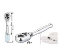 Hazet Cliquet réversible, acier massif, pour embouts-tournevis (bits) - Hexagone creux 6,3 (1/4 pouce) - Longueur totale: 89 mm - 863MBIT