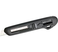 HAZET Cutter Couteau 2157 I Couteau universel avec canal de réserve pour lames de rechange I Commande d'une seule main pour la rétraction et le verrouillage de la lame I Longueur : 167 mm''.