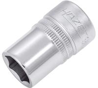 HAZET Douille 900-14 I carré d'entraînement de 12,5 mm, ouverture de clé de 14 mm, avec moletage I douille avec surface chromée et polie pour commande manuelle'.