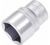 HAZET Douille 900-23 I carré d'entraînement de 12,5 mm, ouverture de clé de 23 mm, avec moletage I douille avec surface chromée et polie pour commande manuelle'.