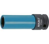HAZET Douille 903SLG-17, 12,5 mm entraînement carré, 17 mm, avec douille plastique, montage de roue ménageant le matériau, spécialement pour les pneus avec jantes en aluminium