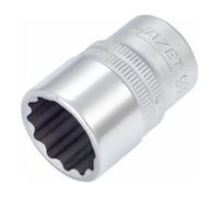 HAZET Douille 12 pans 900AZ-3/4 – Carré creux 12,5 mm (1/2 pouce) longueur 38 mm Profil Traction