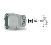 Hazet Douille à 6 pans - Carré creux 10 mm (3/8 pouce) - Profil Traction à 6 pans extérieurs - Taille: 12 - Longueur totale: 27 mm - 880-12