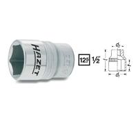 Hazet Douille (à 6 pans) - Carré creux 12,5 mm (1/2 pouce) - Profil Traction à 6 pans extérieurs - Taille: 28 - Longueur totale: 47 mm - 900-28