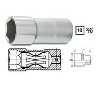 Hazet Douille à bougies - Carré creux 10 mm (3/8 pouce) - Profil à 6 pans extérieurs - Taille: 20.8 13/16 - Longueur totale: 64 mm - 880KF