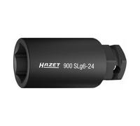 HAZET Douille à chocs 6 pans Hazet 900SLG6-24, carré creux 12,5 mm (1/2 pouce), 6 pans extérieurs 24 mm, profil traction à 6 pans extérieurs, 24 mm Quantité:1