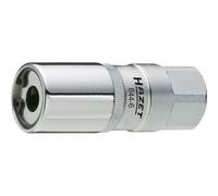 Hazet Douille d'extraction de goujons filetés - Carré creux 12,5 mm (1/2 pouce) - Longueur totale: 75 mm - 844-12