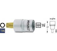 HAZET Embout Pour ouille T45 TORX 1/2 pouce 12,5 mm 55 mm 992-T45
