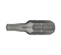 HAZET Embout-tournevis (bit) 2211-4 ∙ Hexagone massif 6,3 (1/4 pouce) ∙ Profil denture multiple intérieur XZN HAZET Quantité:1