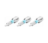 HAZET Embout-tournevis (bit) Hazet 2204N-2/3, hexagone massif 6,3 (1/4 pouce), profil à 6 pans intérieurs, 2 mm, nombre d'outils : 3 Quantité:1