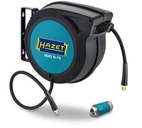 HAZET Enrouleur de tuyau avec raccord rapide 9040N/2 I avec fonction Stop at any point, Enroulement freiné I convient pour air comprimé ou eau