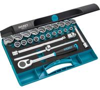 HAZET Jeu de douilles 900Z - 25 pièces, cliquet réversible à denture fine, boîte Safety Insert