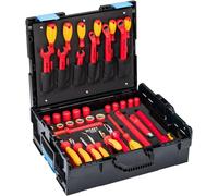 HAZET HAZET L-Boxx 150/39 Kit d'outils isolés VDE 39 pièces pour travaux sur systèmes haute tension, carré 1/2", profil de traction, dans HAZET L-Boxx
