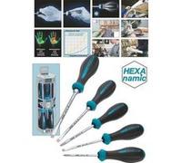 Hazet HEXAnamic pour latelier Jeu de tournevis 5 pièces vis à fente, cruciforme Phillips G