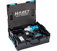 Hazet hocs à Batterie 9212-1000Lb/3, pour Le desserrage et Leserrage de Composants, Flexible, Simple, Jeu de 3 Pièces en L-Boxx, Couple de Desserrage Ma X : 1400 Nm, Carré Solide