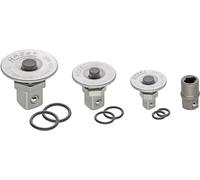 HAZET Jeu d'adaptateurs de clés mixtes à cliquet 606/4SPC I avec bouton de sécurité I 3 adaptateurs de clés mixtes à cliquet avec bouton de sécurité I pour clés à cliquet