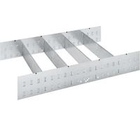 Hazet Jeu de 6 plaques de séparation 161T-179NXXLD/6H, pour tiroir haut dans le chariot d'atelier 179NXXL-8D, pour l'organisation des tiroirs, dimensions (L x H) : 519 x 110,5 mm