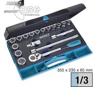 Hazet Jeu de clés à douille métrique 1/2\ (12.5 mm) 18 pièces 932/18