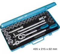 Hazet Jeu de clés à douille métrique 1/2\ (12.5 mm) 30 pièces 905