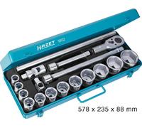 Hazet Jeu de clés à douille métrique 3/4\ (20 mm) 18 pièces 1002