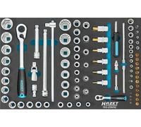 HAZET Jeu de clés à douilles 163-258/92 I Jeu de 92 pièces I Pour profil TORX intérieur et extérieur I Système de rangement parfait I Pour une multitude d'applications'.