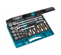 HAZET Jeu de clés à douille 885N – Douille carrée creuse 10 mm (3/8 pouce) – 32 pièces